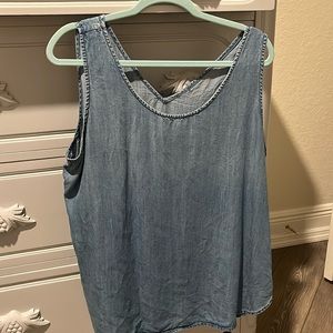 Denim lightweight tank top